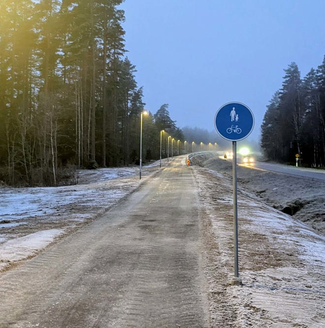 Gång- och cykelväg Enhörnaleden 2025